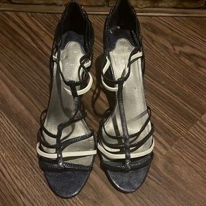 New York Transit strappy heels sz 9M